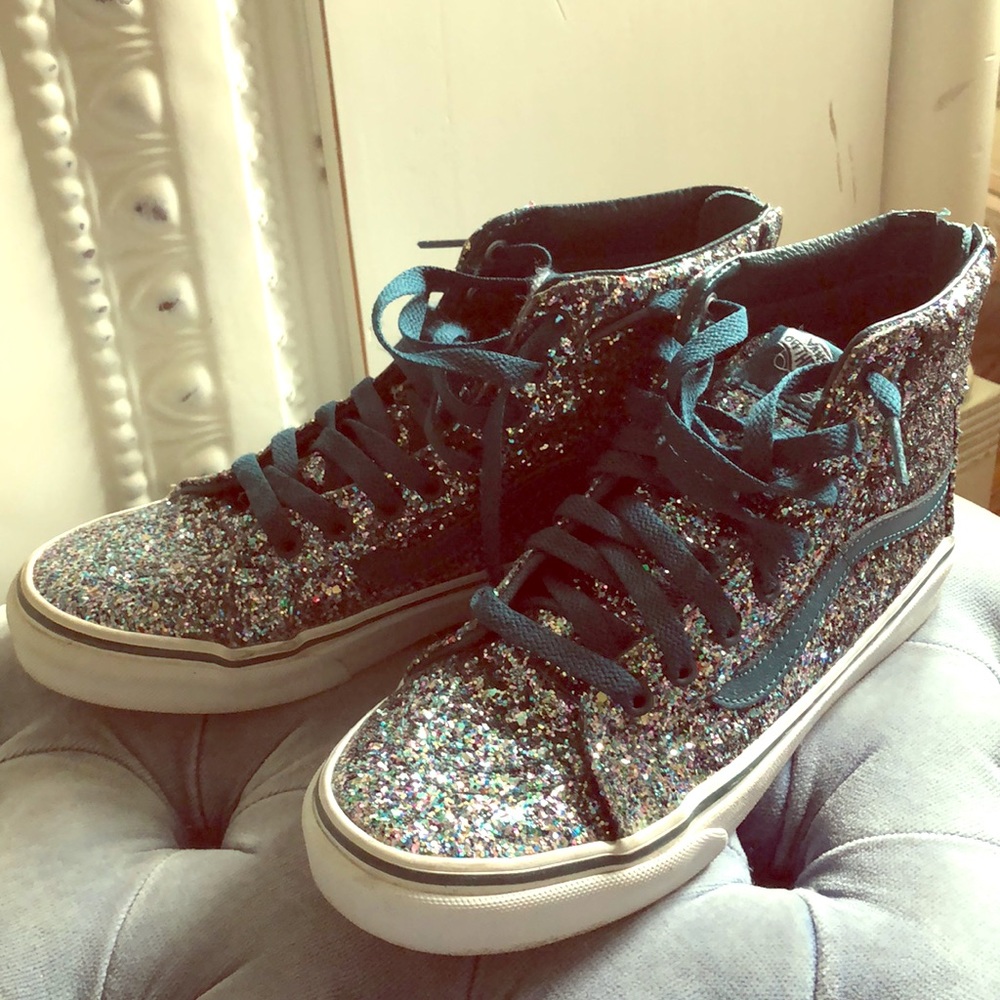 Vans blue multi colored sk8-Hi